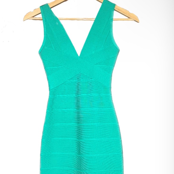 Herve Leger Dresses & Skirts - Cross Front V Neck Icon Mini Dress from Hervé Léger